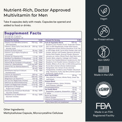 VitaminIQ packaging emphasizes doctor formulated whole food approach.