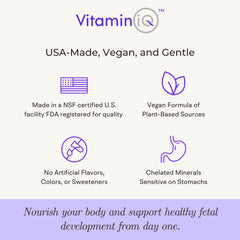 VitaminIQ prenatal packaging designed for easy daily use and on-the-go