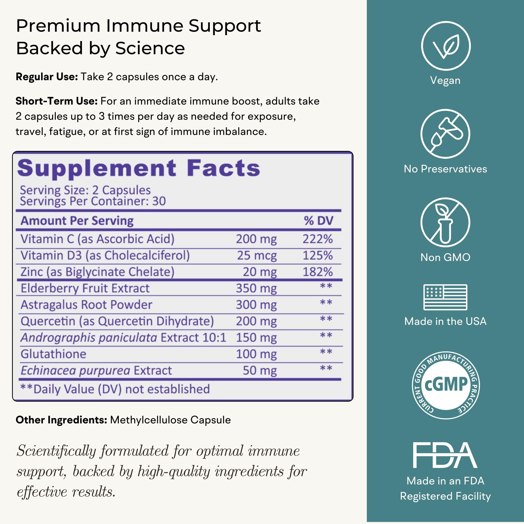 VitaminIQ Immune Support packaging box on shelf