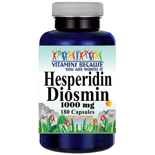 Vitamins Because Hesperidin Diosmin bottle for daily consumption and circulation support