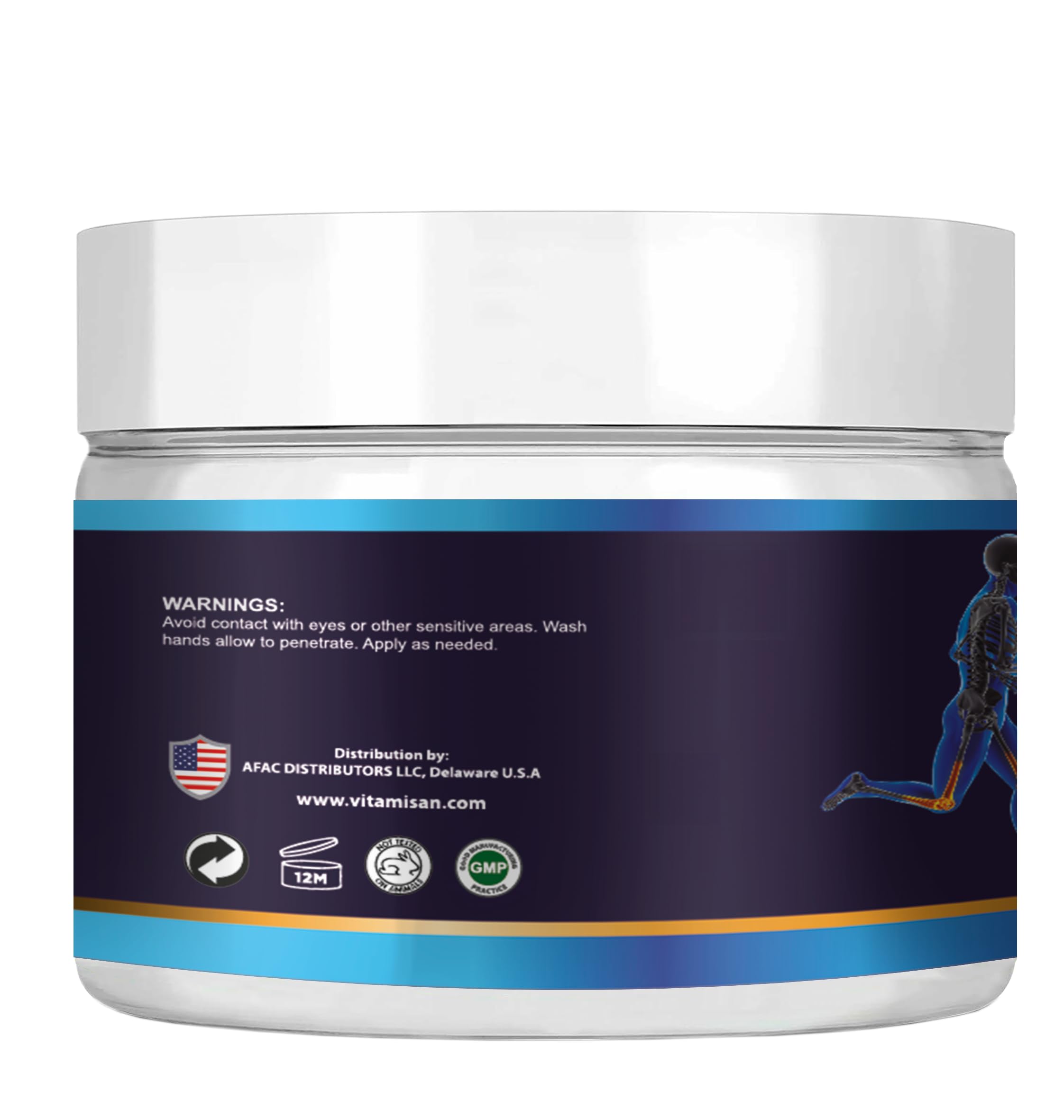 VITAMISAN packaging box: USA-made quality and two-jar set.