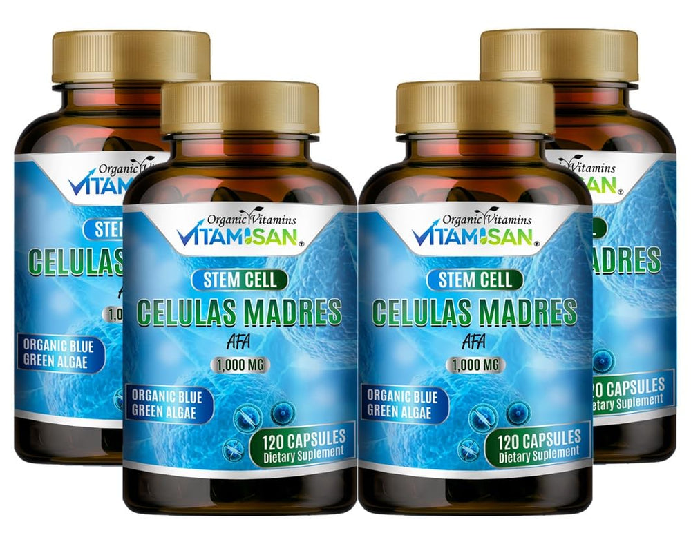 VITAMISAN Stem Cell Plus four-bottle packaging for daily use