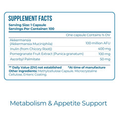 Vitamo probiotic label graphic depicts enteric-coated capsule journey
