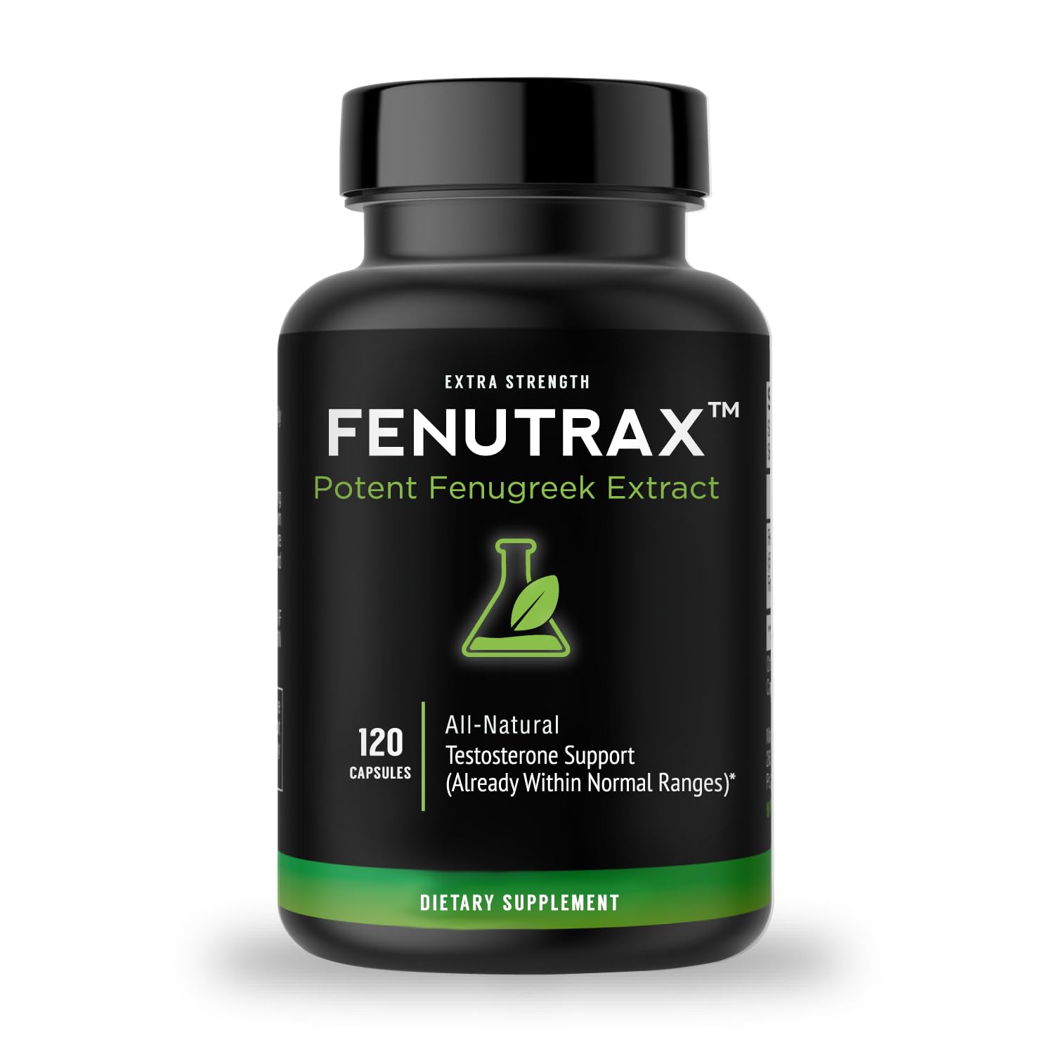 VitaMonk FenuTrax capsules bottle on countertop for daily wellness routine.