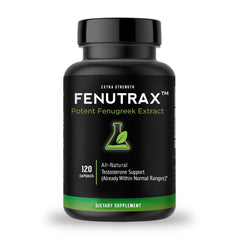 VitaMonk FenuTrax capsules bottle on countertop for daily wellness routine.