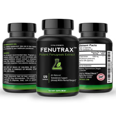 VitaMonk FenuTrax label close-up reveals ingredients and suggested use.