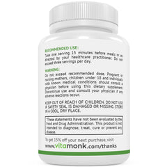 VitaMonk HistaResist taken during meals may support smoother digestion