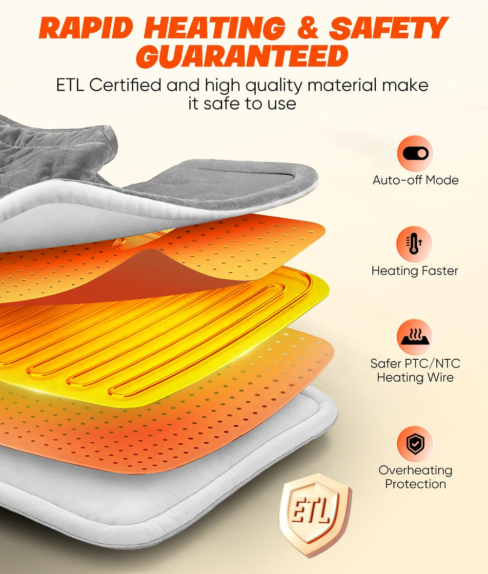 VITANEST 7-foot cord enables flexible positioning on bed, couch, or chair.