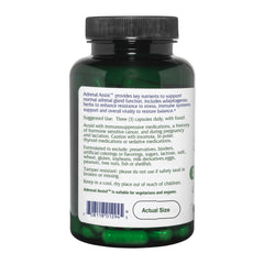 Vitanica Adrenal Assist packaging with herbal ingredients tray