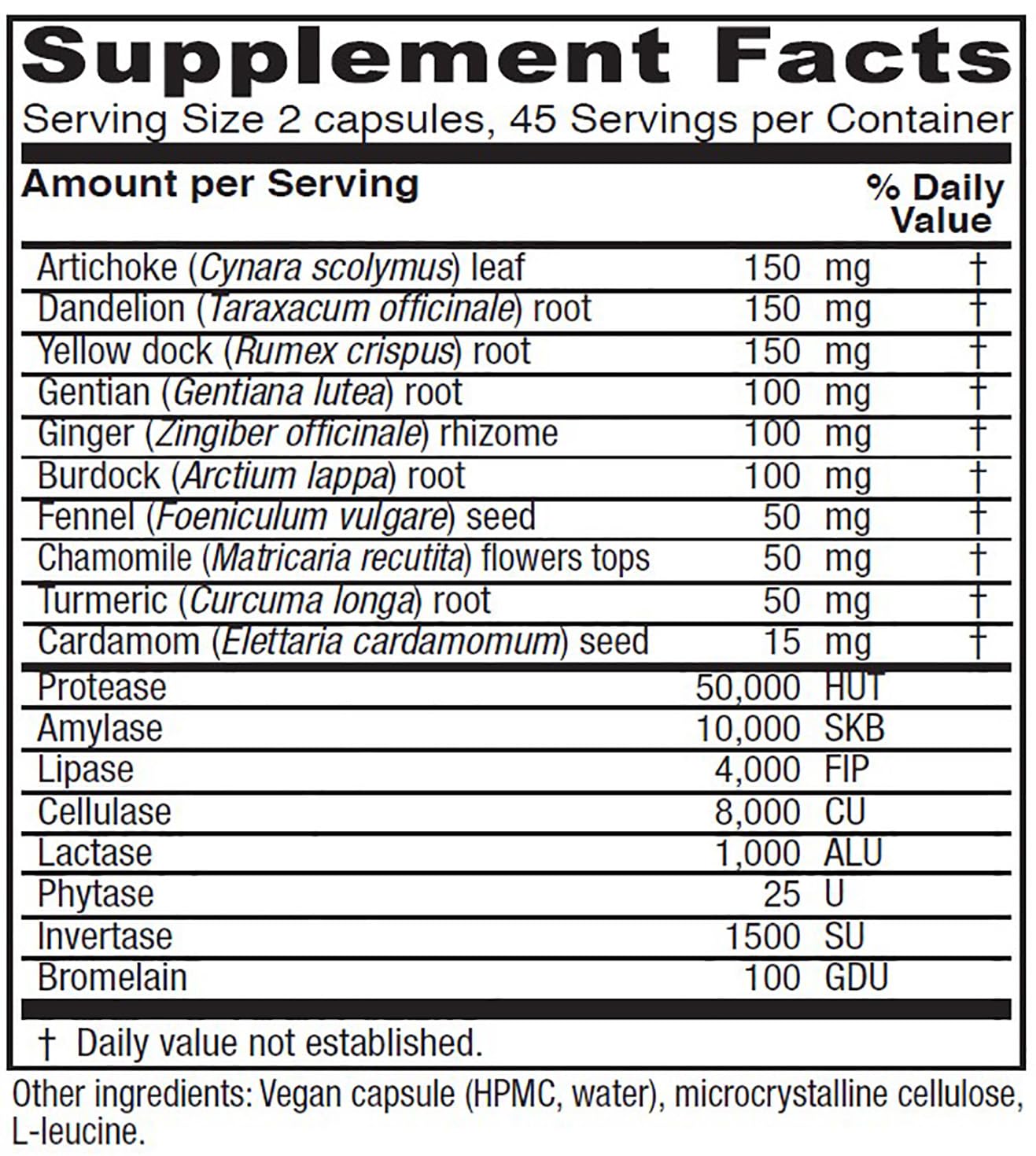 Vitanica Bitters Extra capsules close-up showing vegan digestion support
