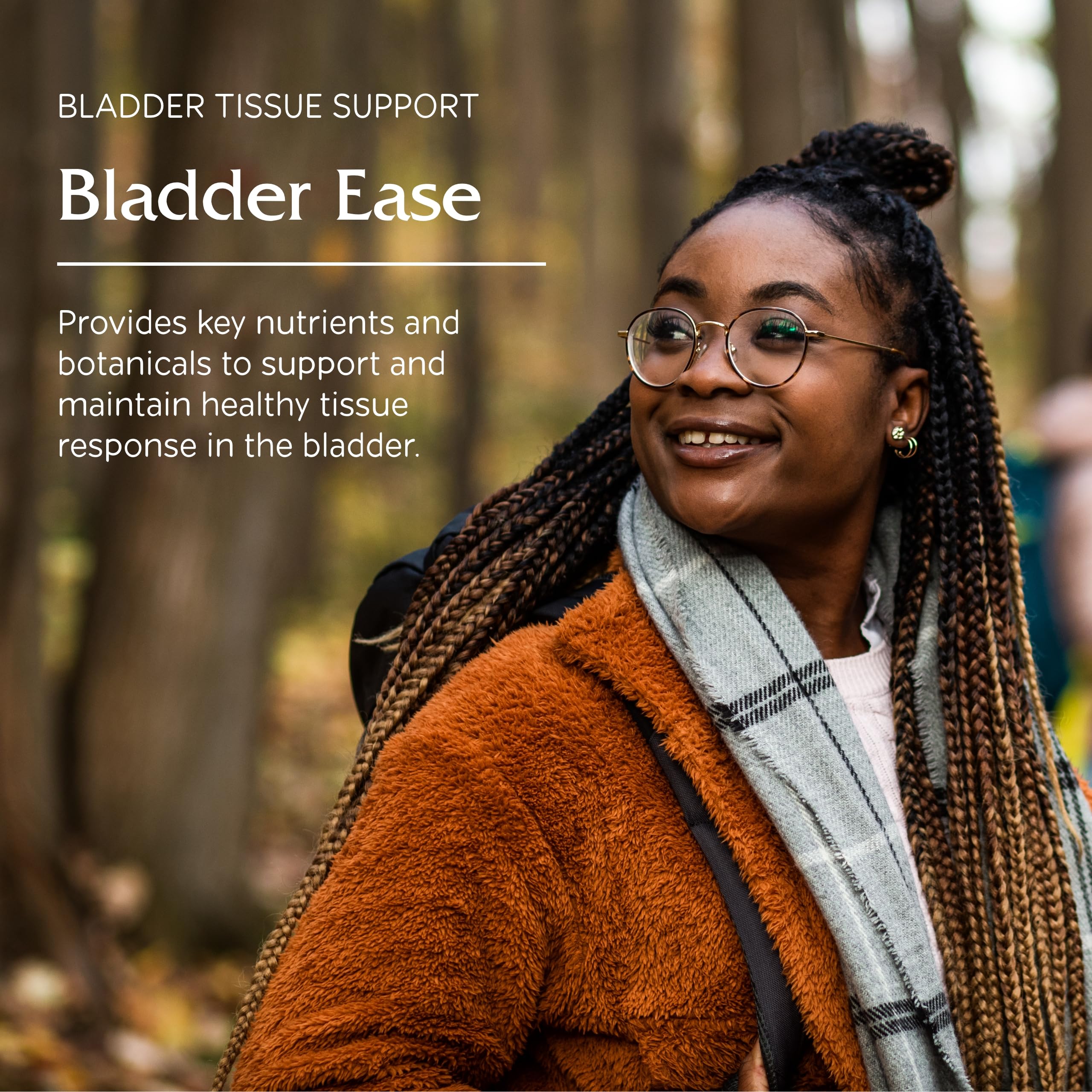 Vitanica Bladder Ease vegan formula label communicates clean ingredients