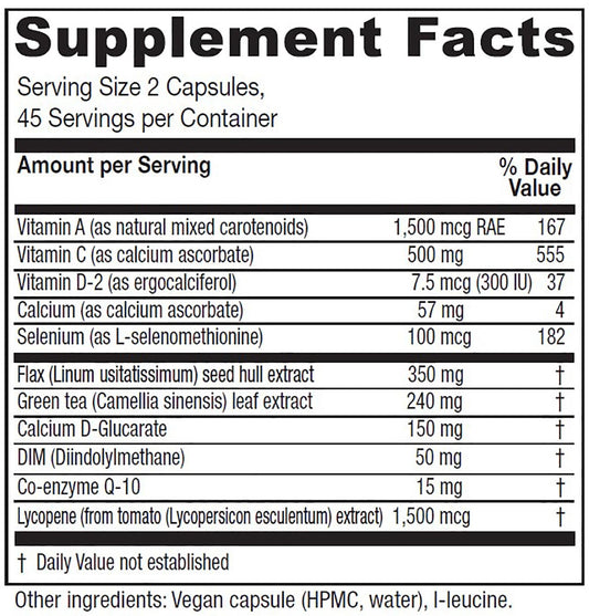 Vitanica BreastBlend packaging closeup highlighting vegan formula.
