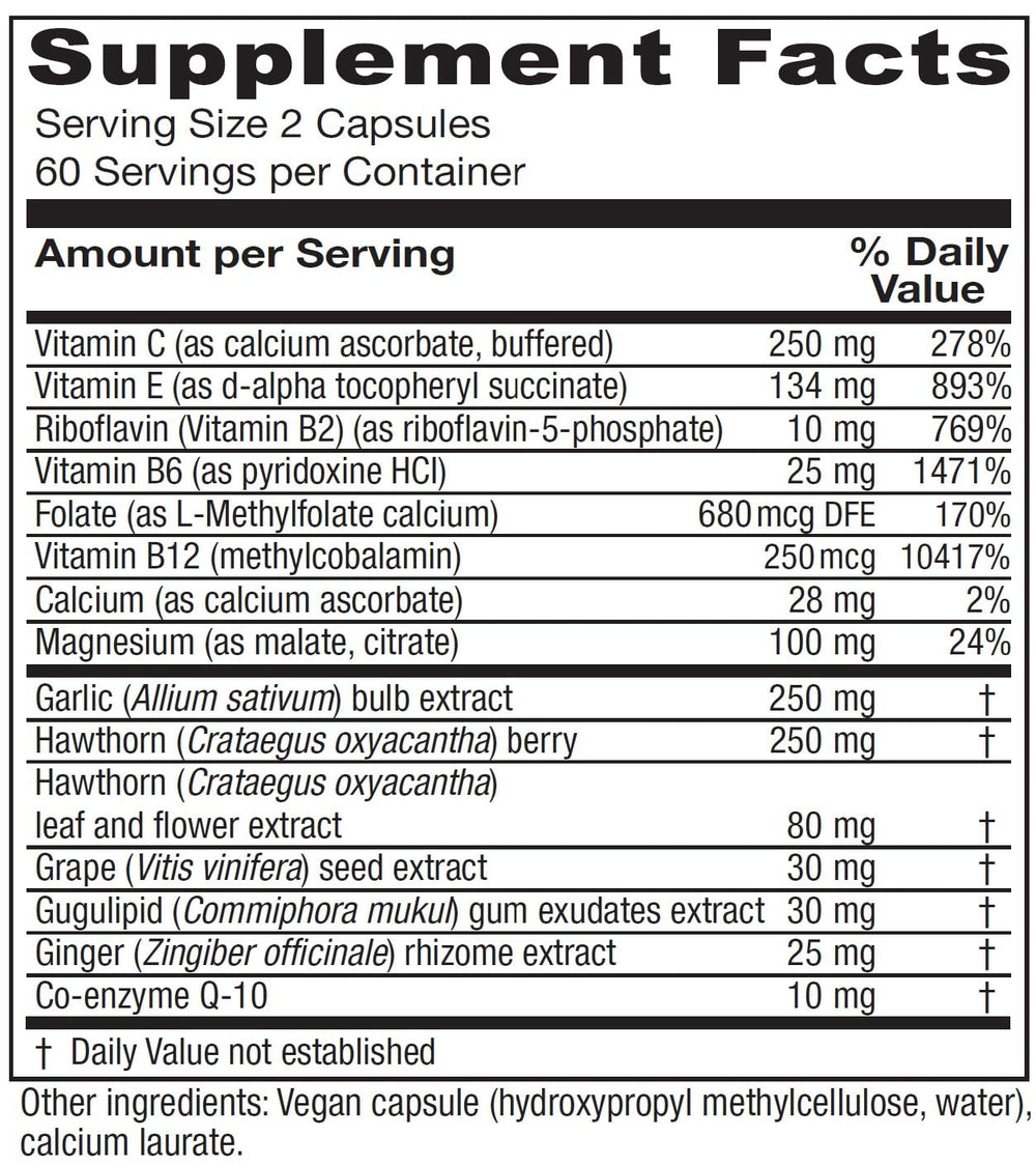 Vitanica CardioBlend capsules closeup showing vegan capsules for daily use.