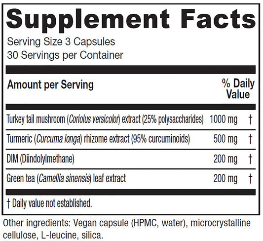 Close-up of Vitanica CCDG Blend capsules for daily wellness