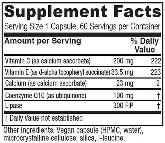 Vitanica CoQ10 Extra 100 mg label on bottle emphasizing potency