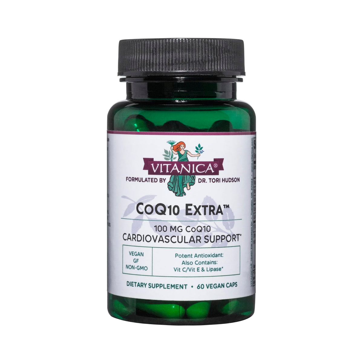 Vitanica CoQ10 Extra bottle front view for daily supplement routine