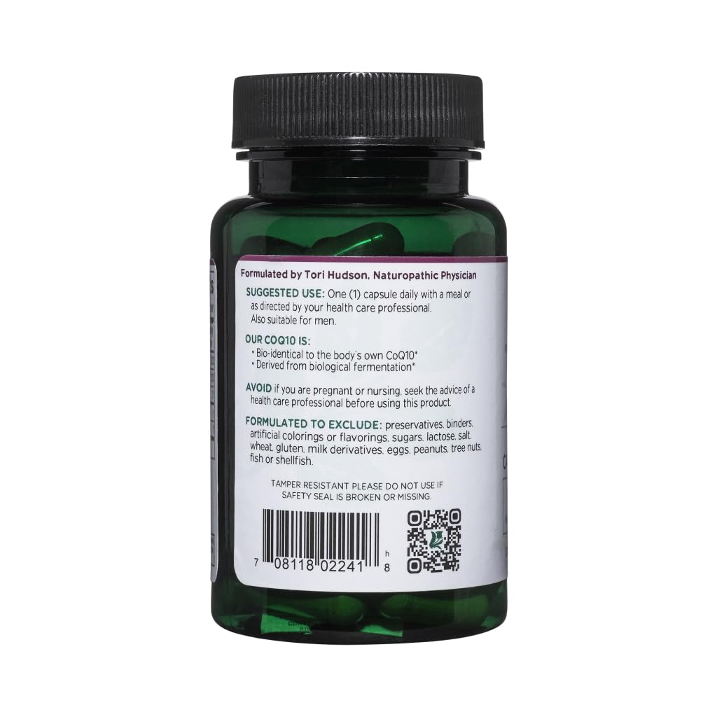 Vitanica CoQ10 Extra vegan symbol on packaging