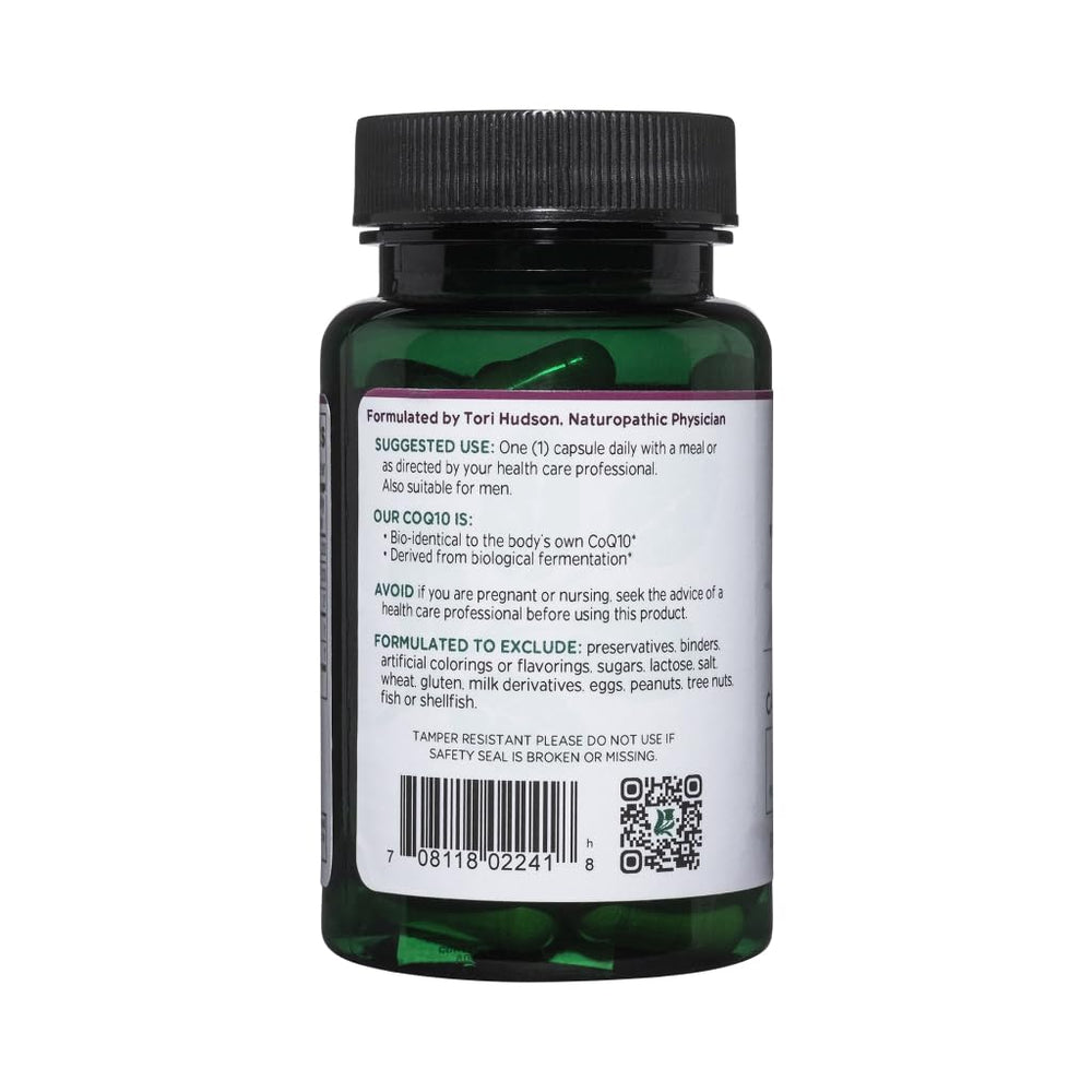 Vitanica CoQ10 Extra vegan symbol on packaging