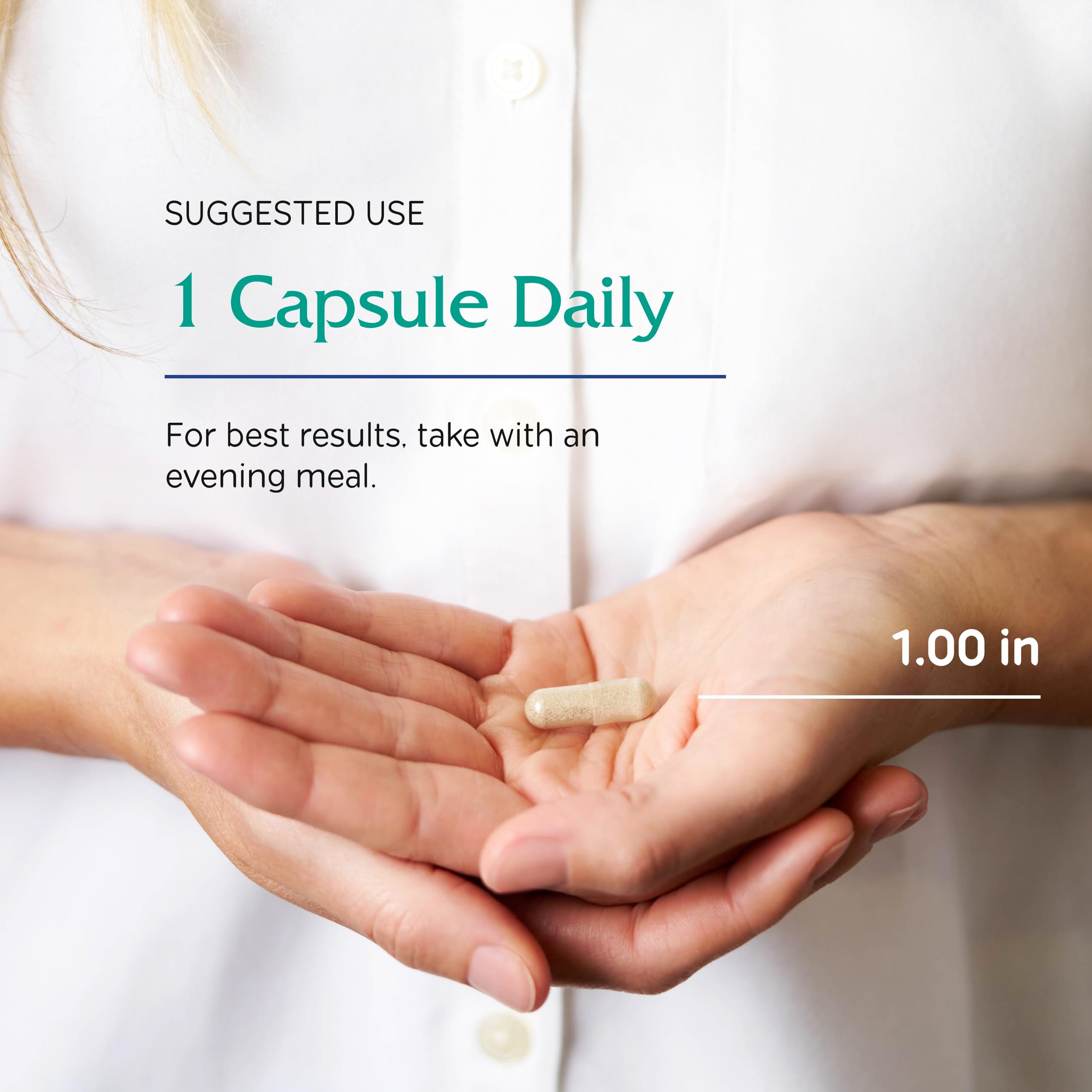 Vitanica Cortisol Relief ingredients list closeup for transparency and trust