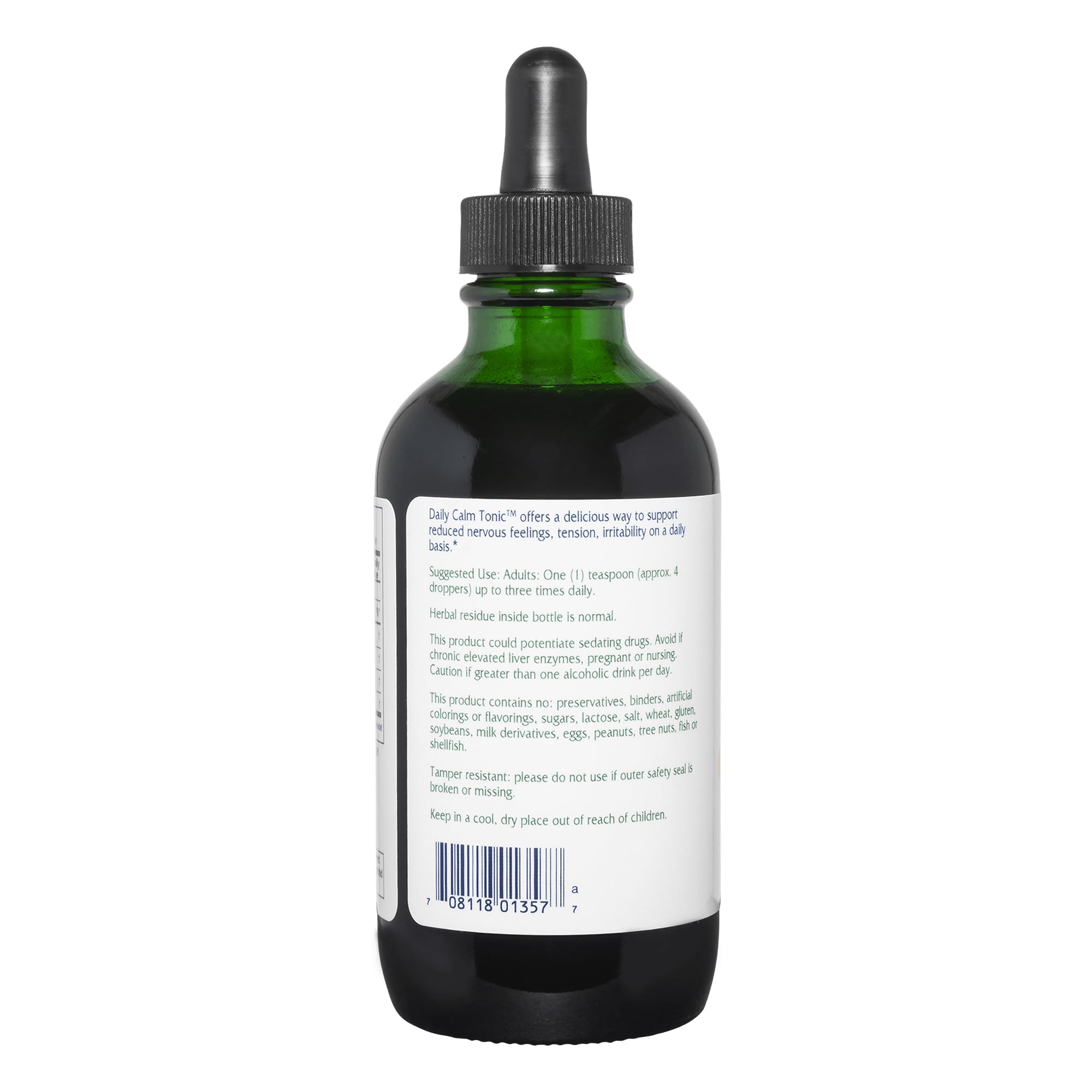 Vitanica Daily Calm Tonic lemon balm ingredient close-up suggesting relaxation