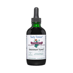 Vitanica Digestion Tonic bottle front for on-the-go digestive support