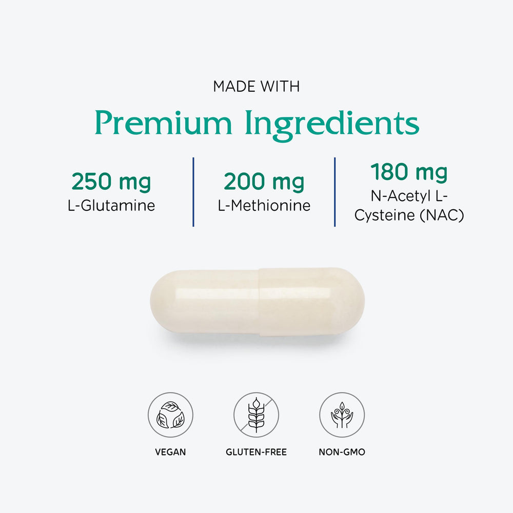 Vitanica Endocrine Disruptor Relief capsules pile highlights vegan supplement.