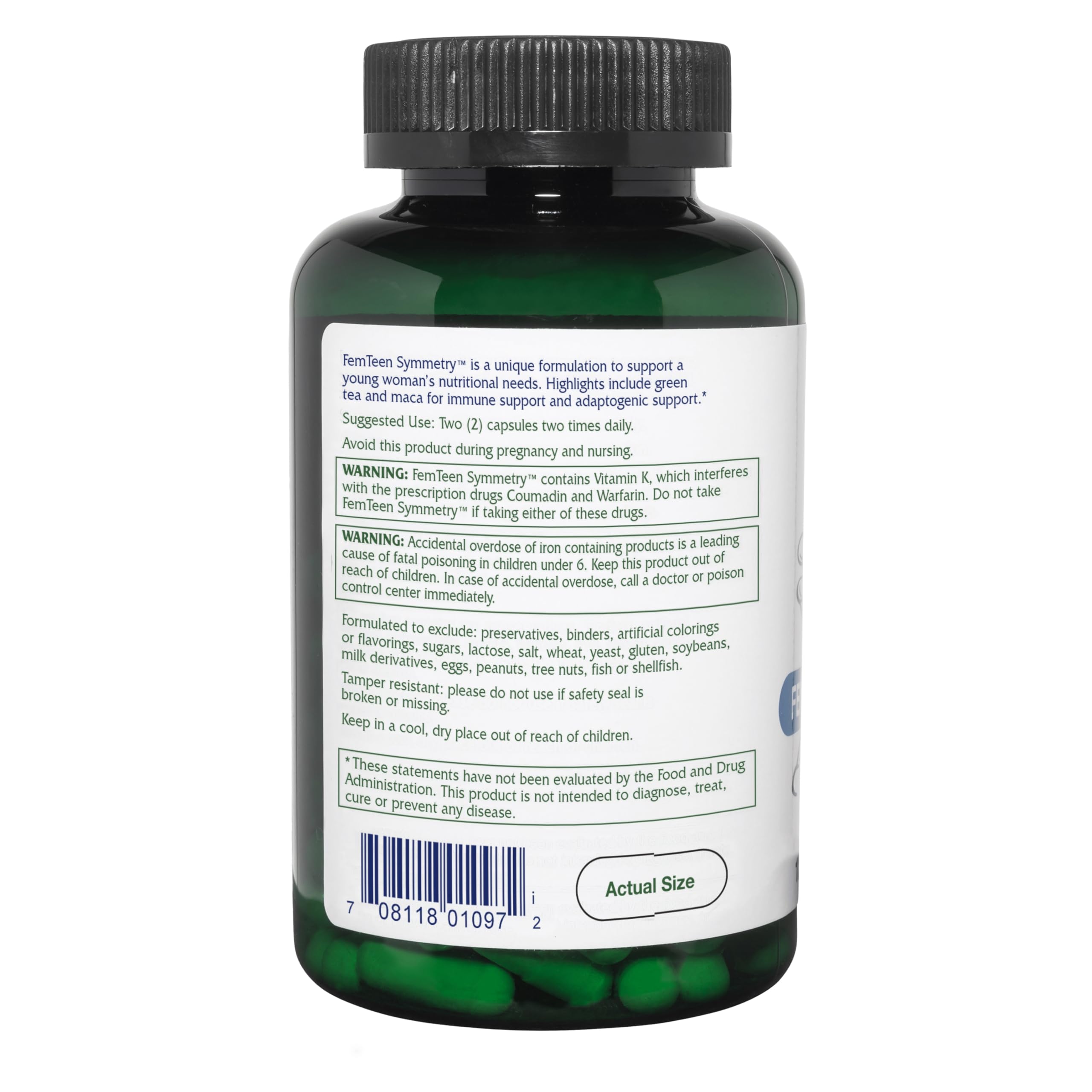 Vitanica FemTeen Symmetry label highlights vegan, teen-friendly formula