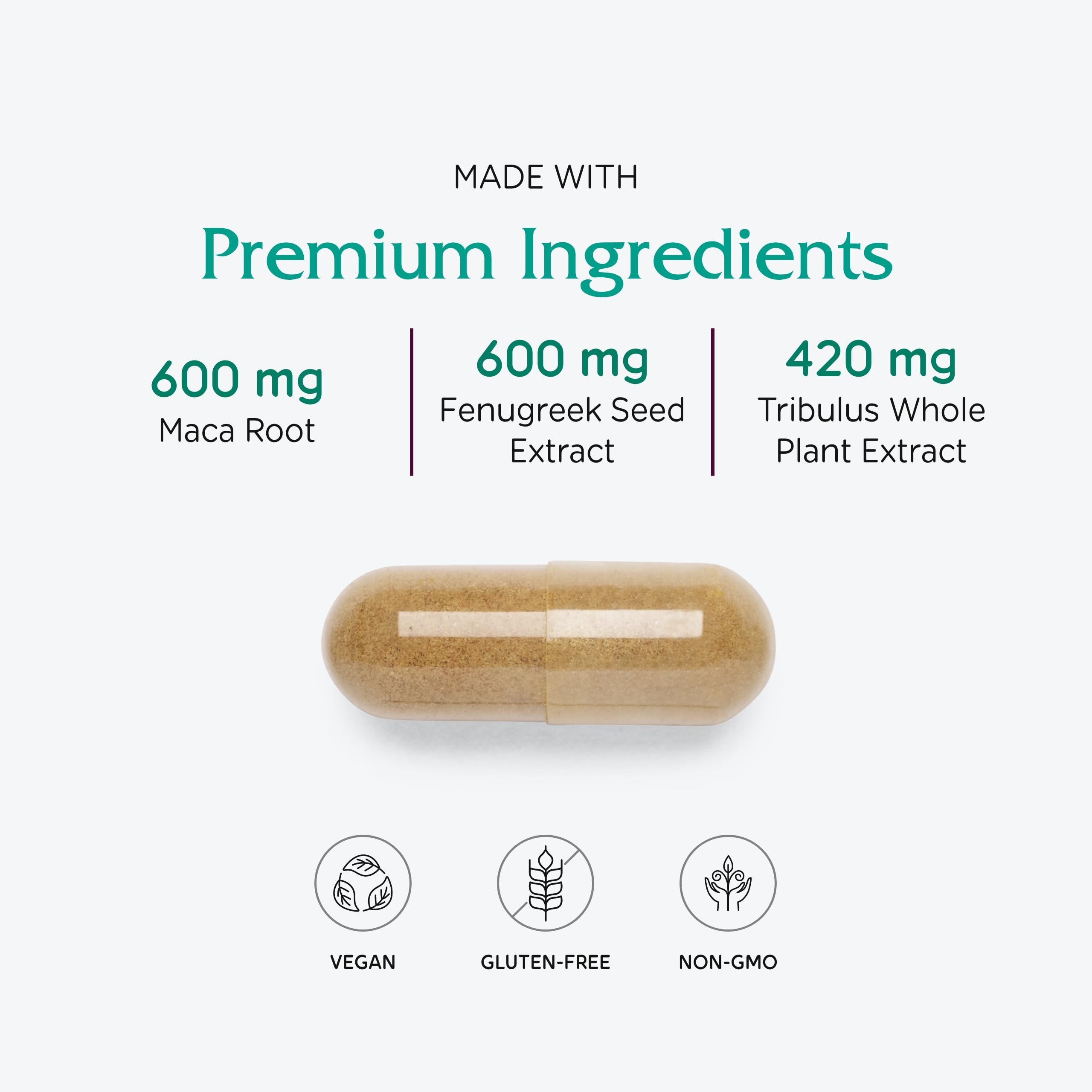 Vitanica FemVitality capsules-closeup image showing vegan capsules for daily use.