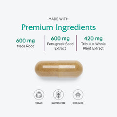 Vitanica FemVitality capsules-closeup image showing vegan capsules for daily use.
