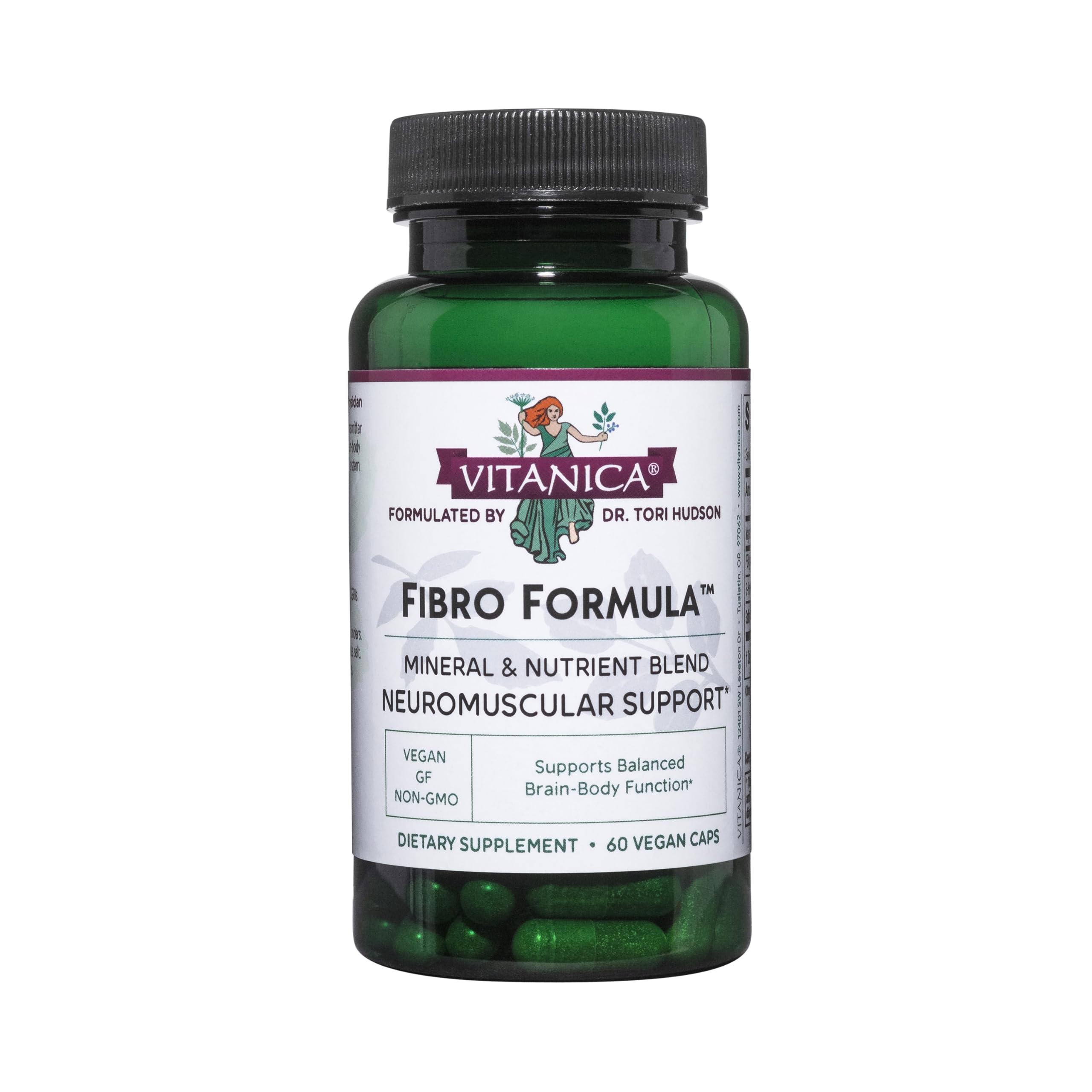Vitanica Fibro Formula bottle front for daily use