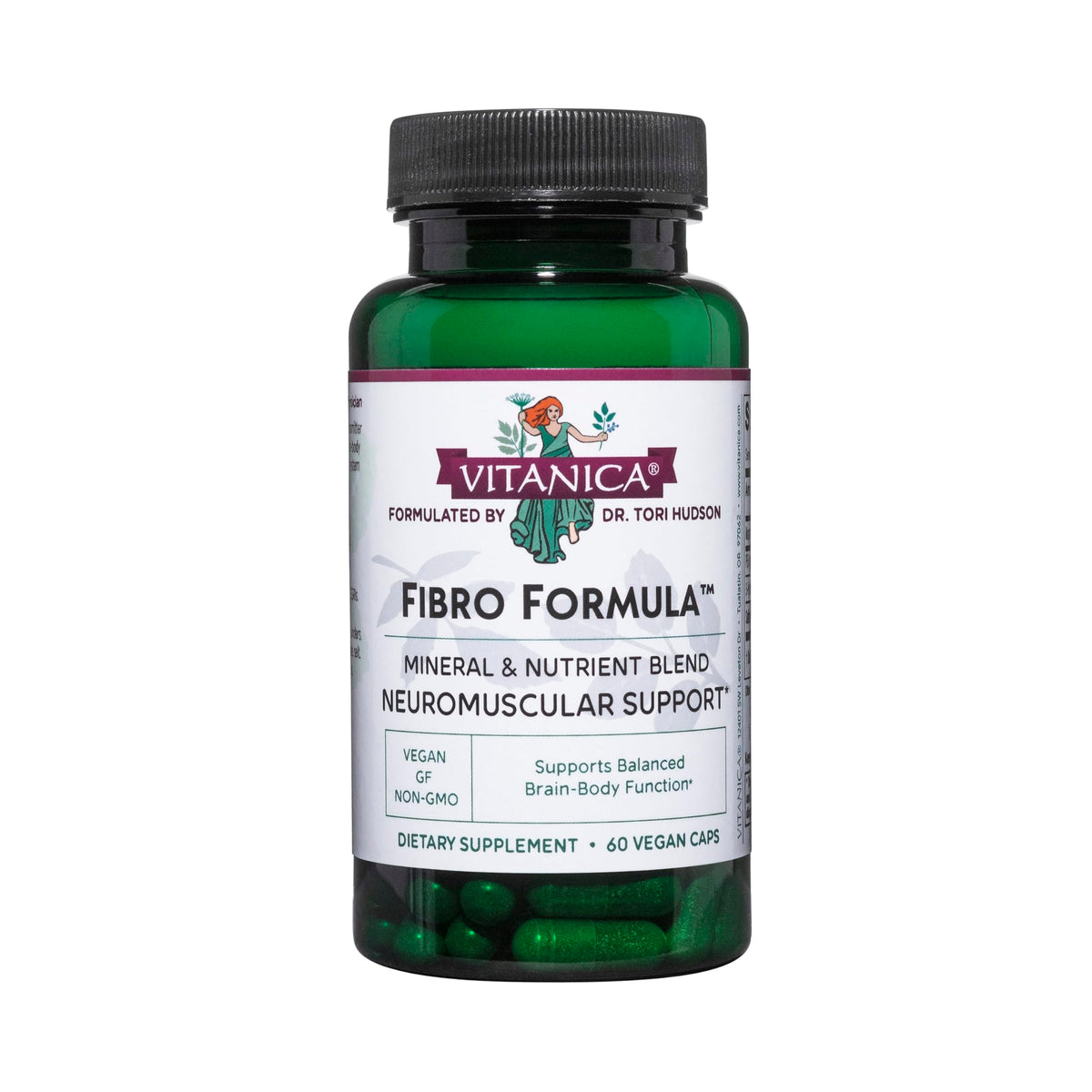 Vitanica Fibro Formula bottle front for daily use