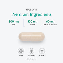 Capsules pictured for easy daily neuromuscular support with the bottle nearby.