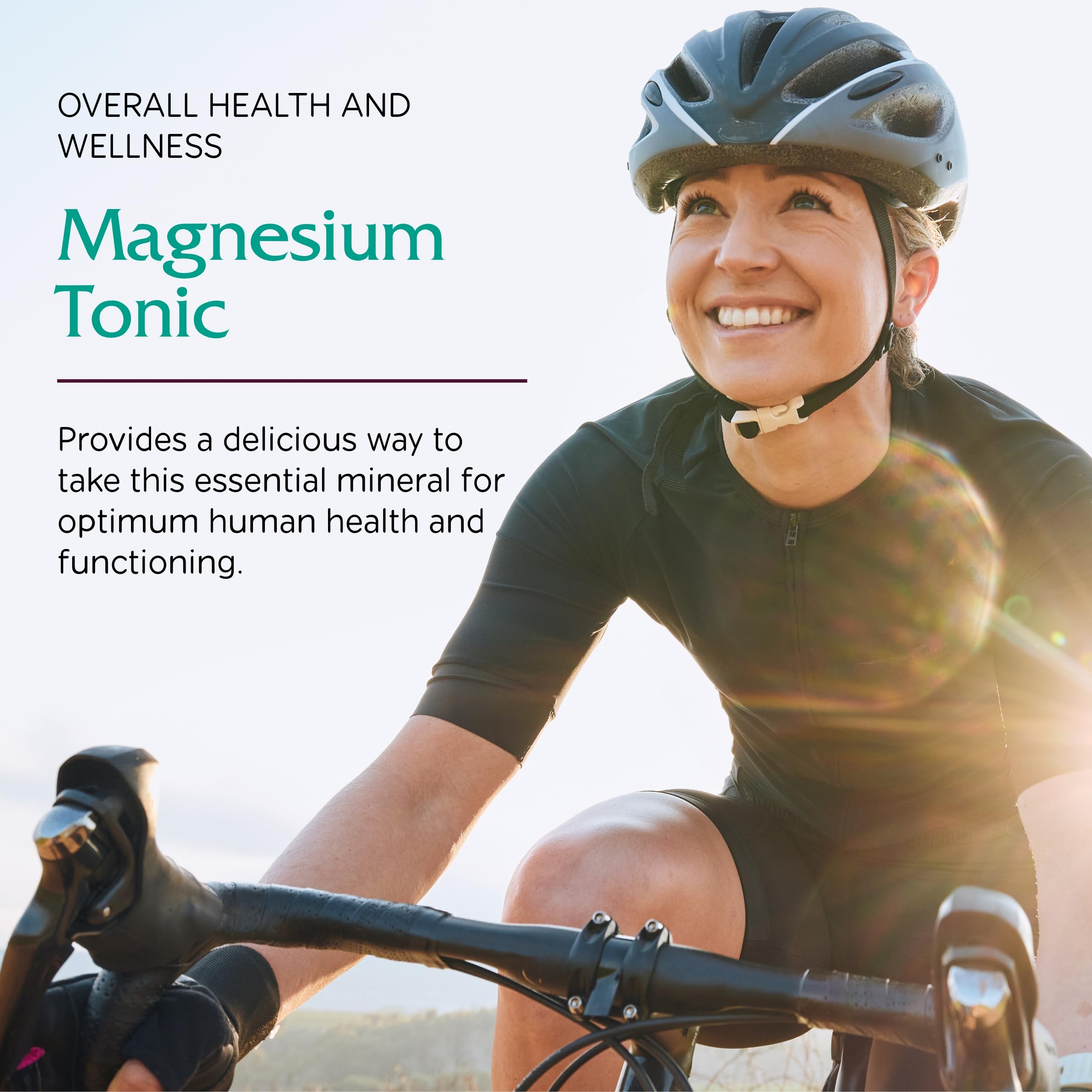Vitanica Magnesium Tonic 16 oz bottle highlighted for ample daily servings.