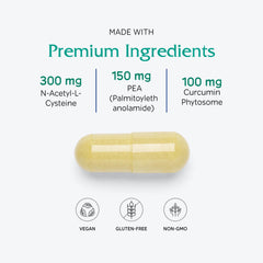 Vitanica NAC-Pea Extra curcumin ingredient close-up