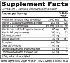 Vitanica Opti-Recovery bottle label highlighting key ingredients