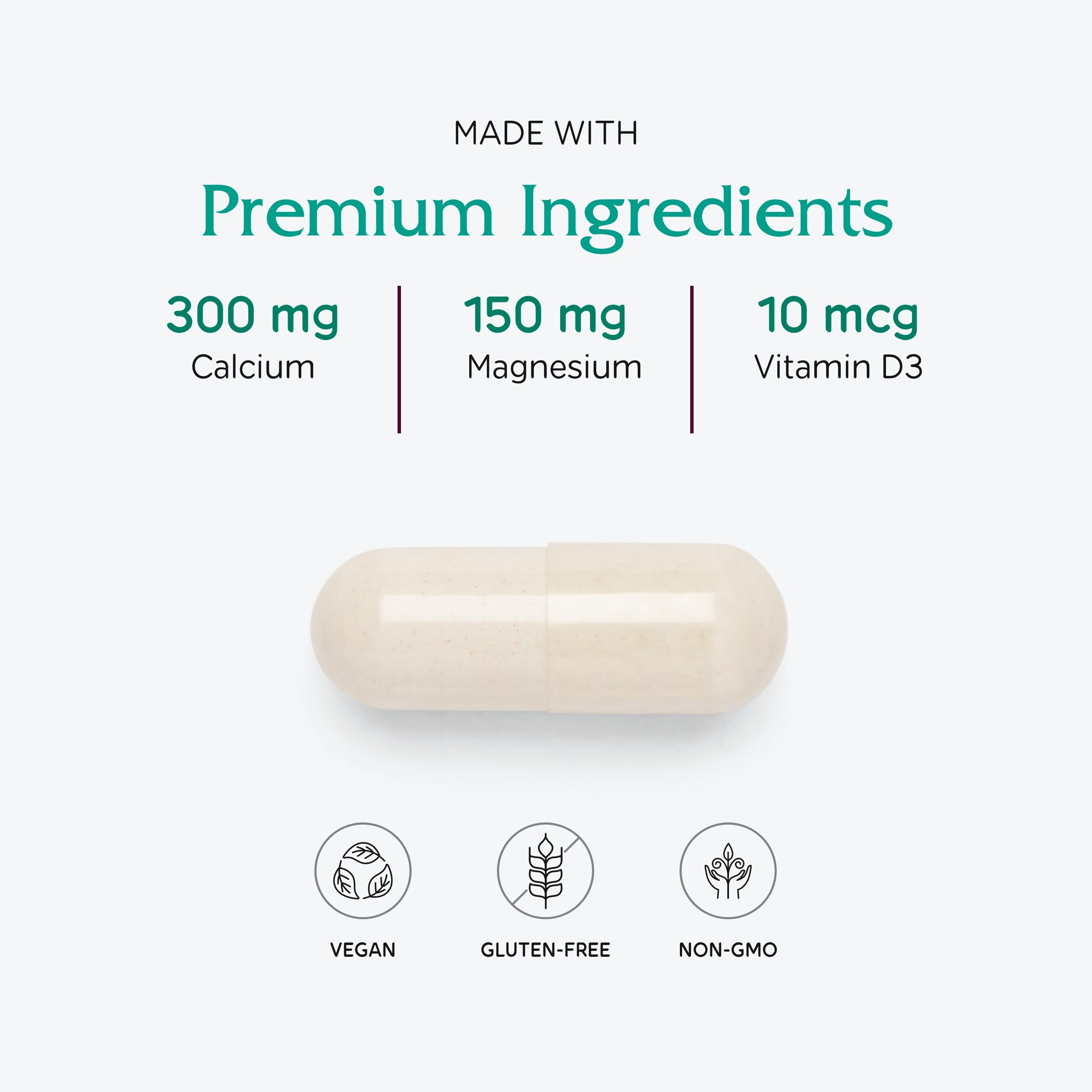 Vitanica OsteoBlend vegan capsules designed for bone health.