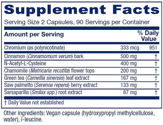 Vitanica OvaBlend label close-up highlighting vegan capsules and hormone balance