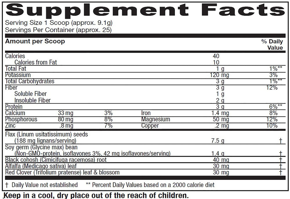 Vitanica Phytoestrogen powder dissolves easily in water for daily comfort during menopause.