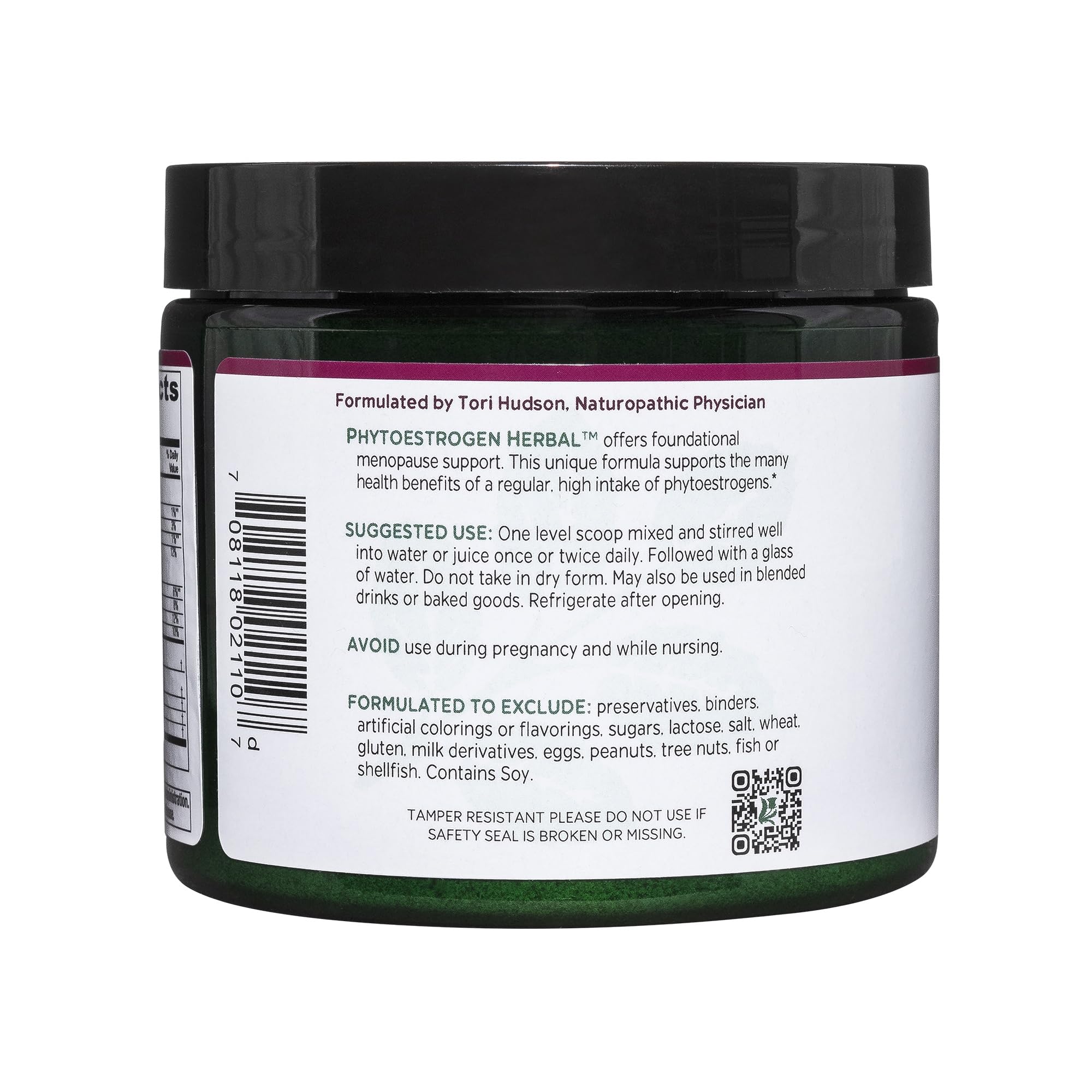Vitanica Phytoestrogen with soy isoflavones highlighted for symptom support during hormonal changes.