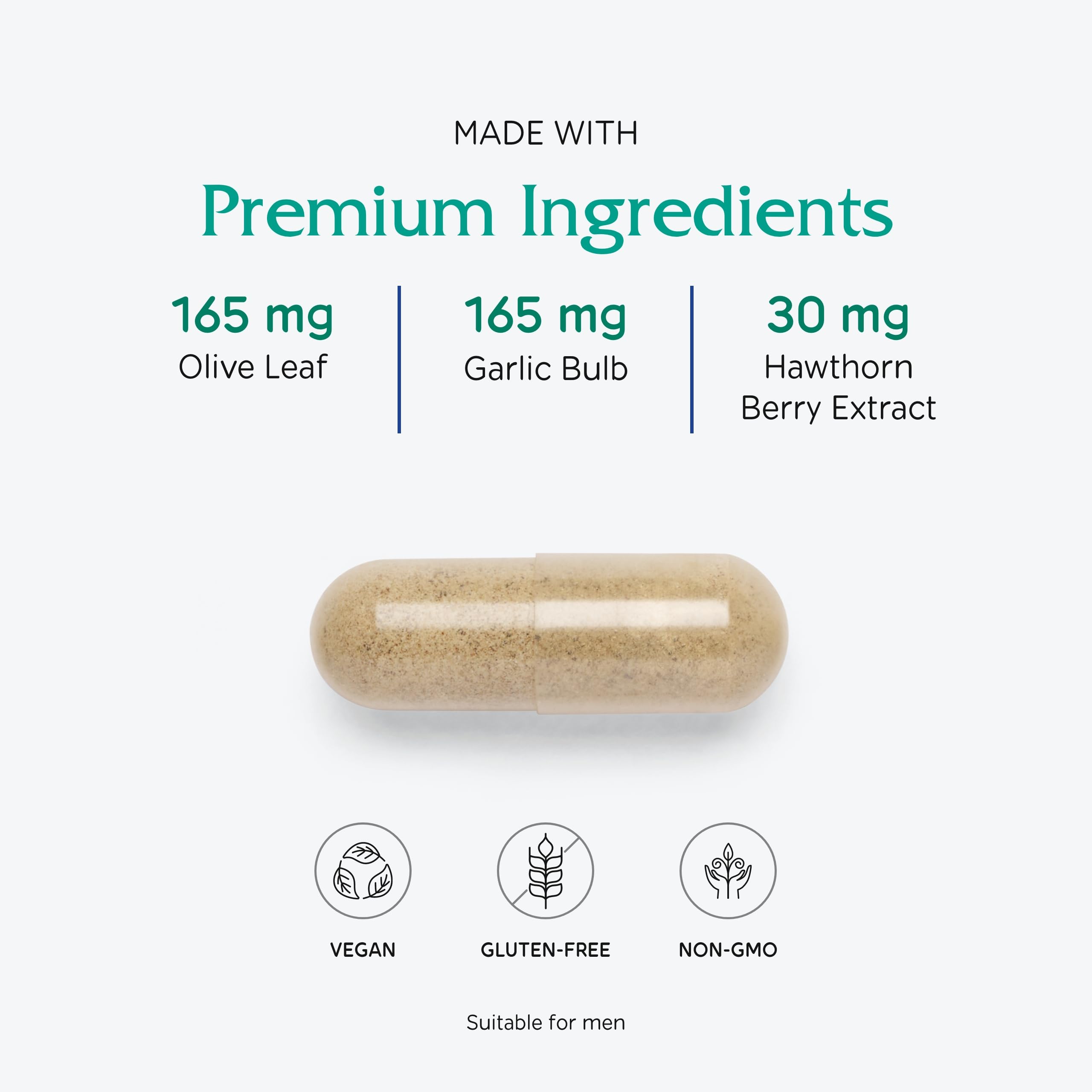 Bottle pour shot showing convenient daily dosage of Rauwolfia Extra.
