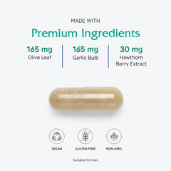 Bottle pour shot showing convenient daily dosage of Rauwolfia Extra.