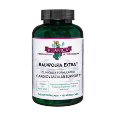Vitanica Rauwolfia Extra bottle for daily heart health support.