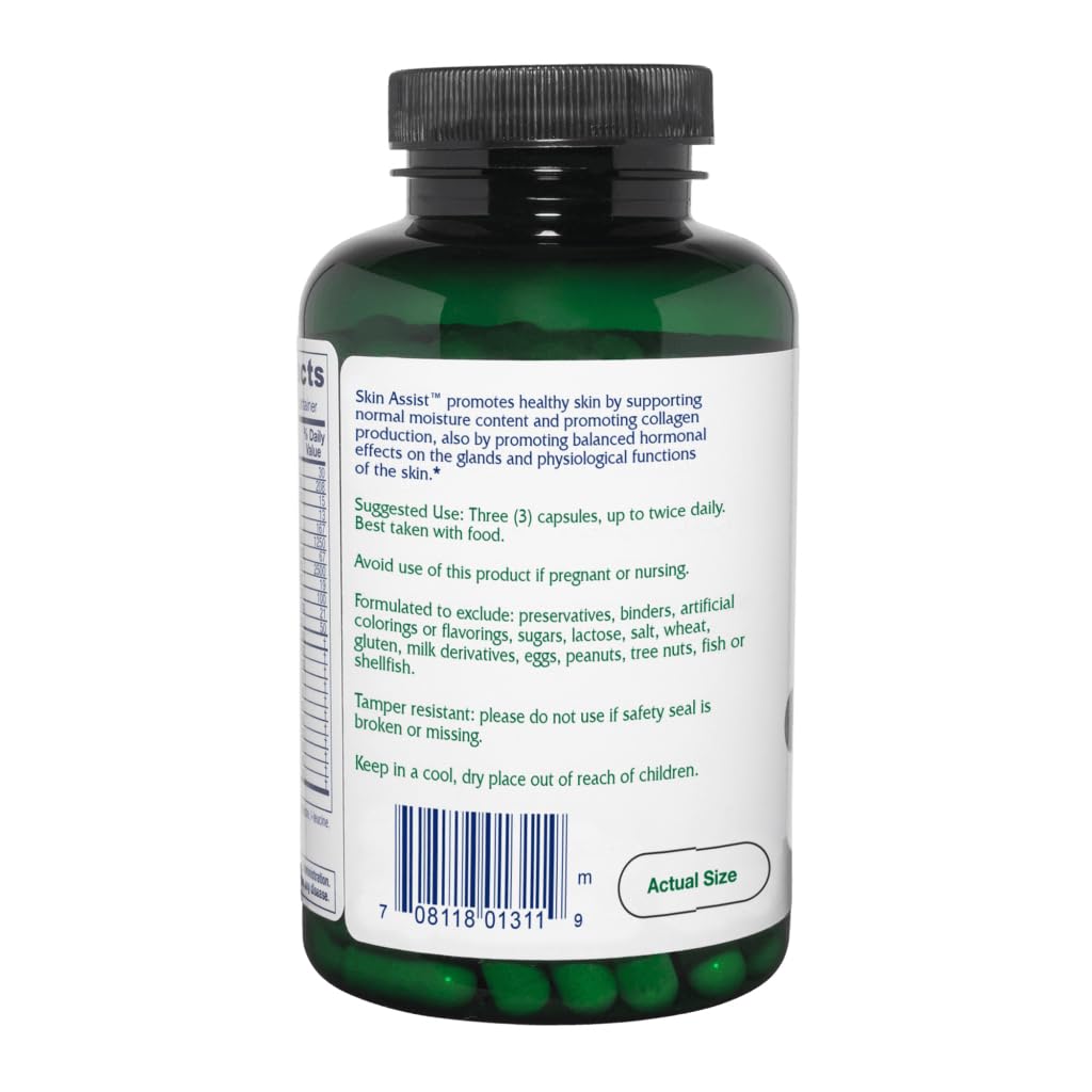 Vitanica Skin Assist capsules closeup for daily skin nourishment