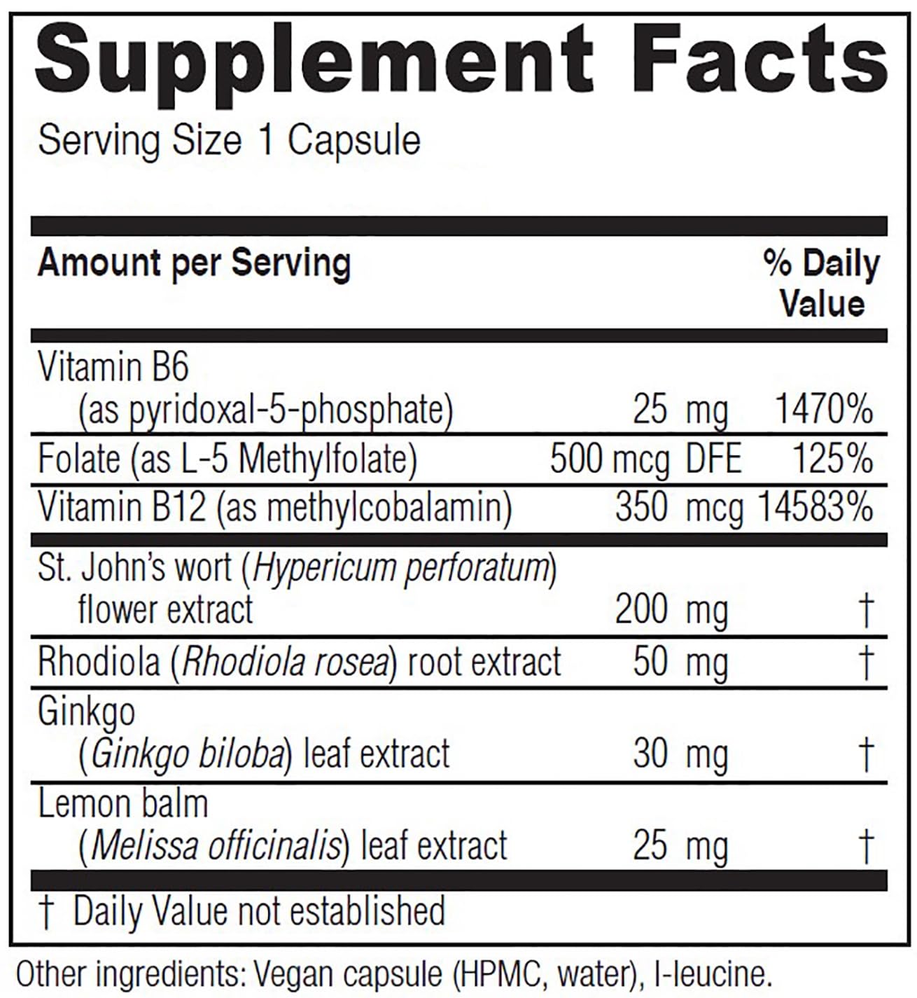 Vitanica Uplift capsules close-up highlighting vegan mood support.