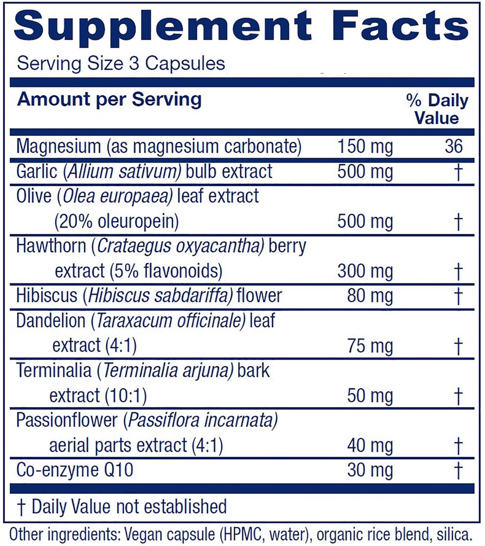 Vitanica VasoBlend capsules close-up—easy daily intake for heart health.