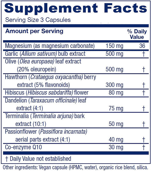 Vitanica VasoBlend capsules close-up—easy daily intake for heart health.