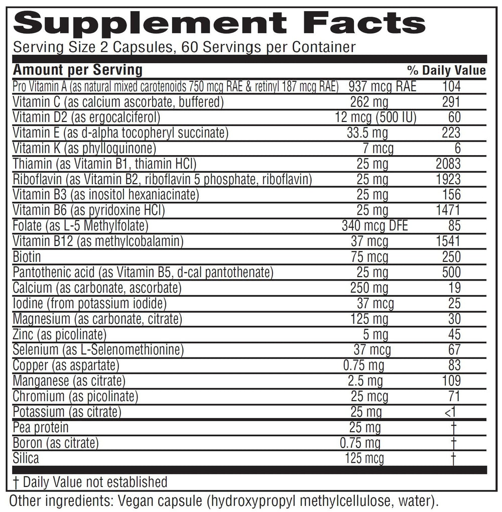 Vitanica Vegan Symmetry capsules daily doses for balanced vegan nutrition.