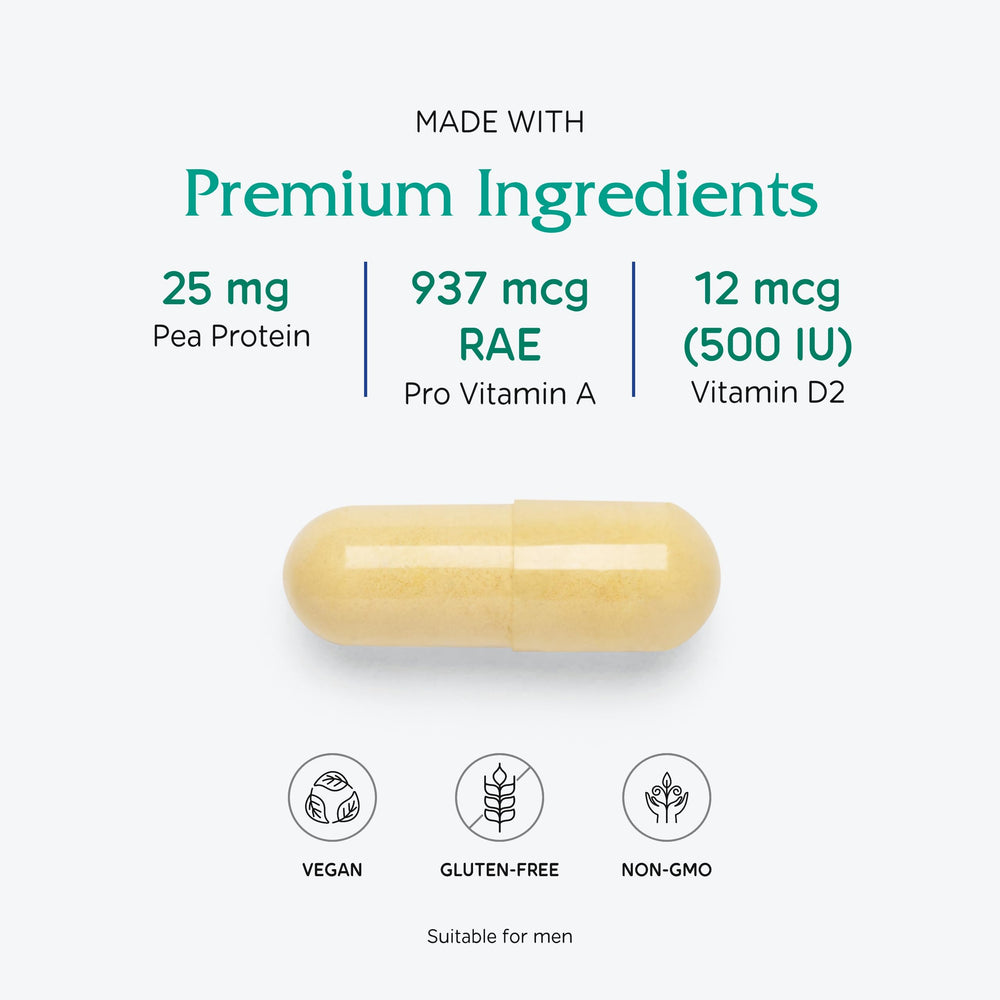 Vitanica Vegan Symmetry pea protein source supports plant-based protein intake.