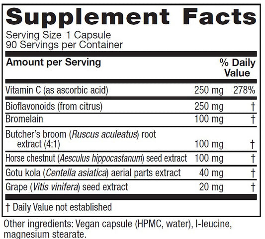 Vitanica VeinoBlend capsules close-up highlights vegan wellness in each capsule
