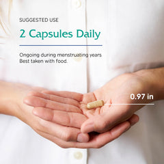Vitanica Women's Phase I on countertop shows everyday PMS support for busy mornings.